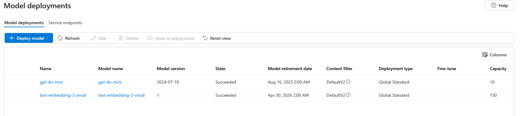 Azure Model Deployment